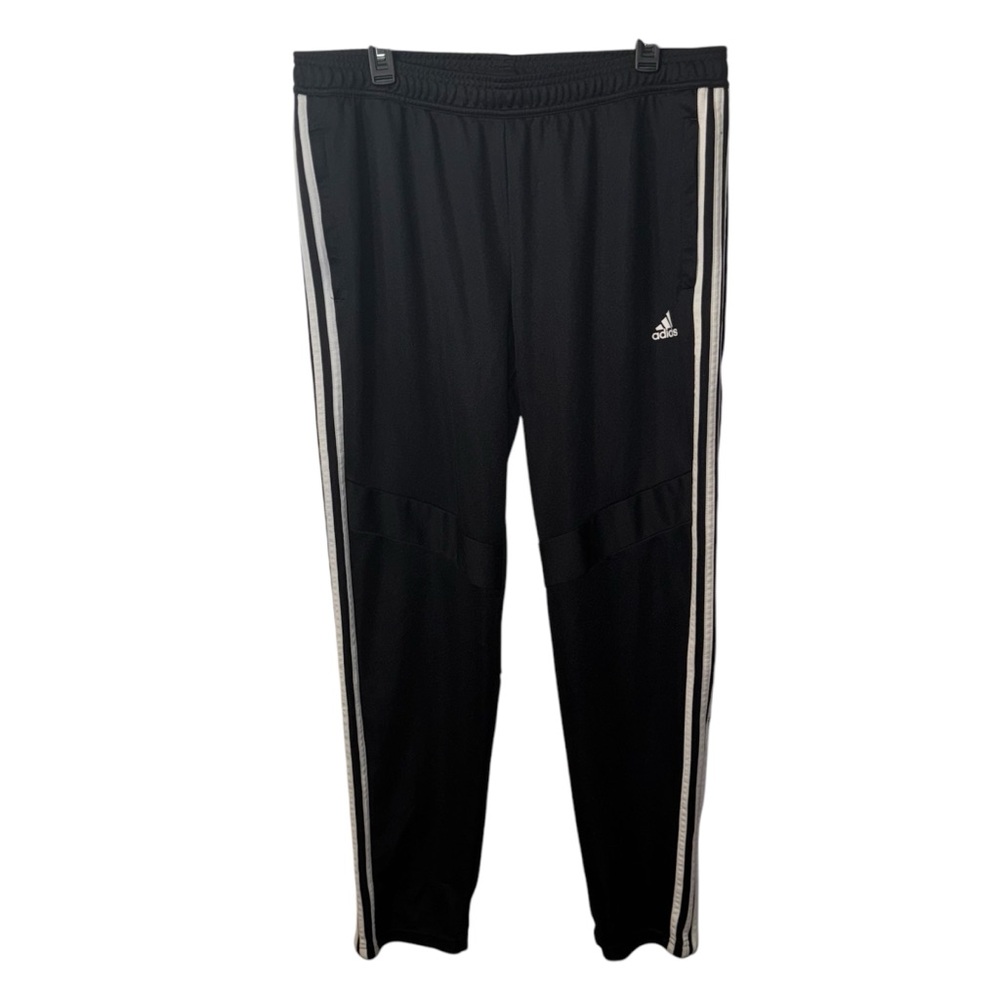 Adidas Women’s Black Tiro 19 Track Pants with 3 White Stripes